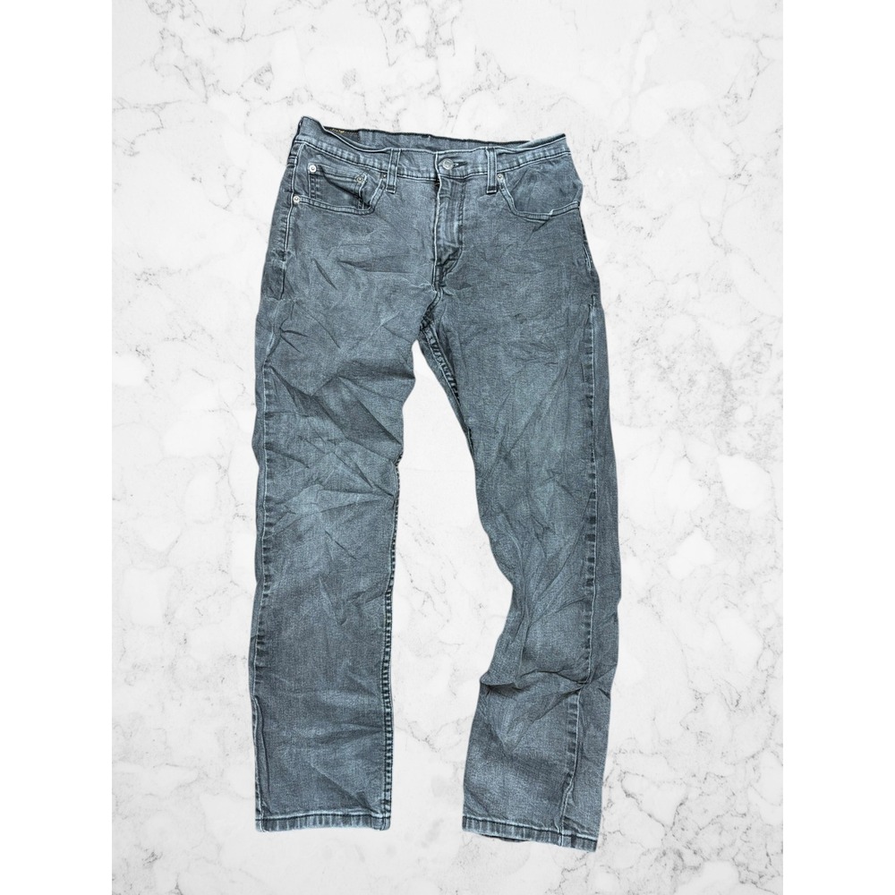 Levis 511 Slim Fit Jeans Gray Faded Black Denim Mens 31x29